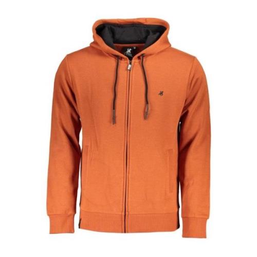 Bronzen Hoodie met Borduursel U.s. Polo Assn. , Brown , Heren