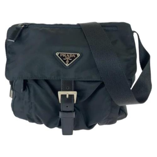 Pre-owned Canvas prada-bags Prada Vintage , Black , Dames