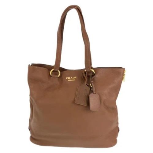 Pre-owned Leather prada-bags Prada Vintage , Brown , Dames