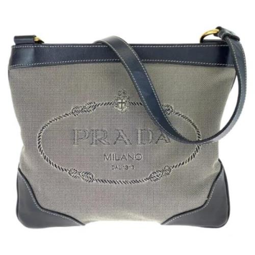 Pre-owned Canvas prada-bags Prada Vintage , Black , Dames