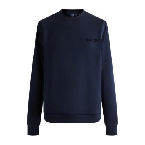 Gestructureerde Lichtgewicht Sweatshirt Fusalp , Blue , Heren