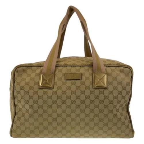 Pre-owned Canvas gucci-bags Gucci Vintage , Beige , Dames