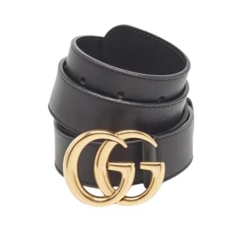 Pre-owned Leather belts Gucci Vintage , Black , Dames