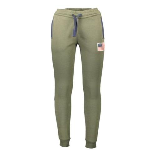 Sportieve Groene Herenbroek met Elastische Taille U.s. Polo Assn. , Gr...