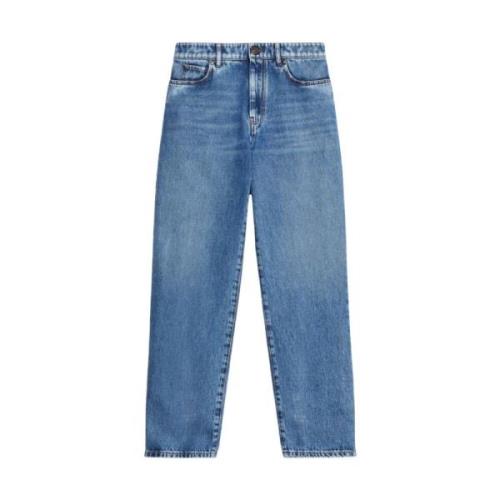 Relaxed-fit straight-leg jeans met '90s silhouet Max Mara Weekend , Bl...