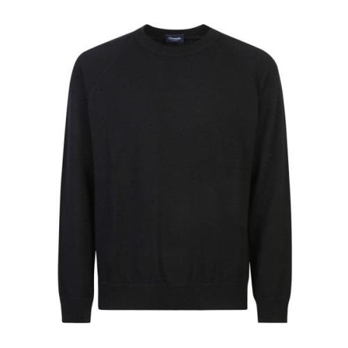 Zwarte Sweatshirt Aw24 Drumohr , Black , Heren