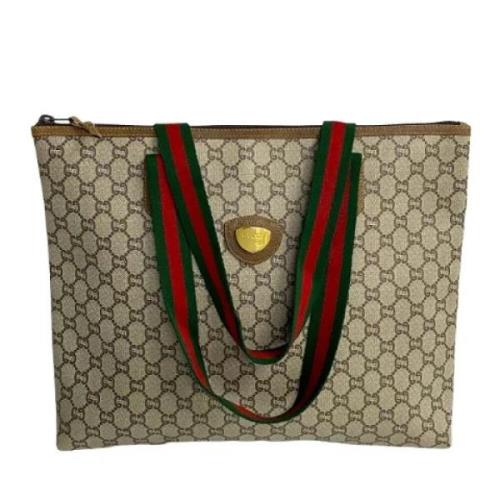 Pre-owned Canvas gucci-bags Gucci Vintage , Brown , Dames