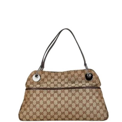 Pre-owned Canvas gucci-bags Gucci Vintage , Brown , Dames