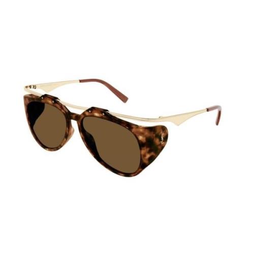 Amelia Zonnebril Bruin Havana Frame Saint Laurent , Brown , Dames