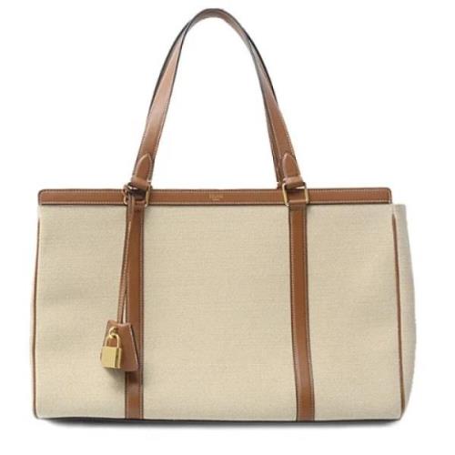 Pre-owned Canvas celine-bags Celine Vintage , Beige , Dames