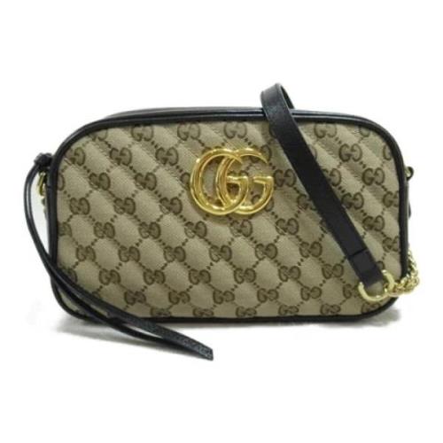 Pre-owned Leather gucci-bags Gucci Vintage , Beige , Dames