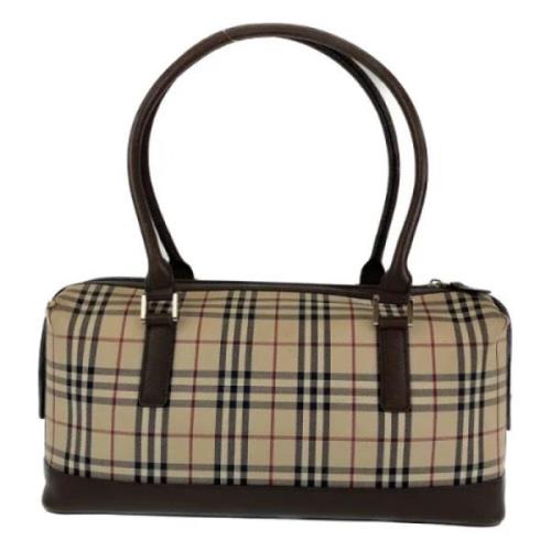 Pre-owned Canvas handbags Burberry Vintage , Brown , Dames