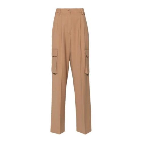 Hoge Taille Cargo Broek Herno , Brown , Dames