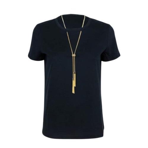 T-Shirts Elisabetta Franchi , Black , Dames