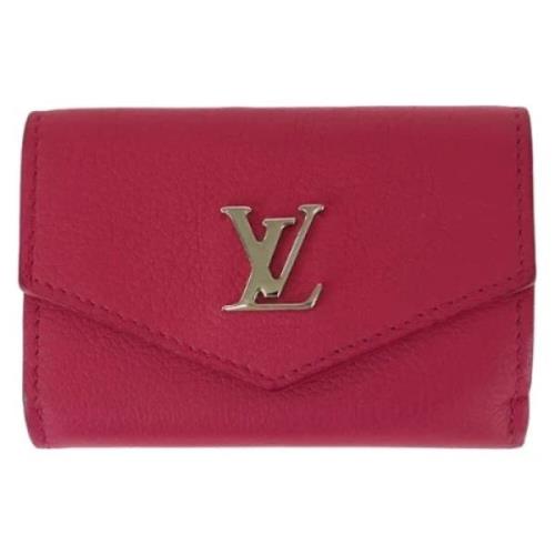 Pre-owned Leather wallets Louis Vuitton Vintage , Pink , Dames