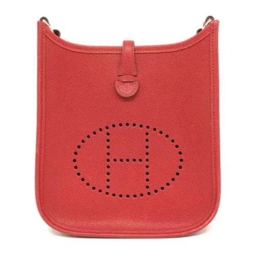 Pre-owned Leather shoulder-bags Hermès Vintage , Red , Dames