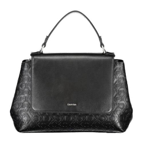 Zwarte Dames Handtas met Verstelbare Band Calvin Klein , Black , Dames