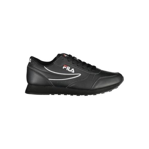 Zwarte sportsneakers met contrastdetails Fila , Black , Dames