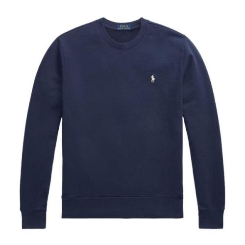 Blauwe Sweater Girocollo Lange Mouw Ralph Lauren , Blue , Heren