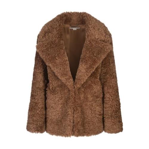 Teddy Stof Bruine Korte Jas Stella McCartney , Brown , Dames