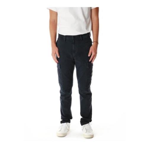 Tapered Fit Cargo Pants Stone Island , Blue , Heren