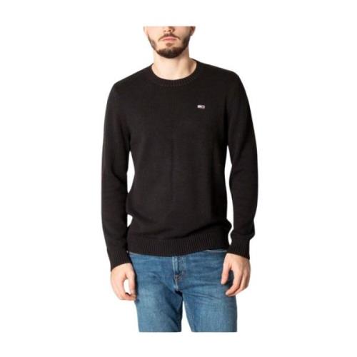 Zwart Gebreide Kleding Mannen Herfst/Winter Effen Tommy Hilfiger , Bla...