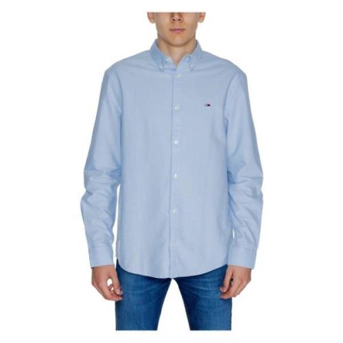 Blauw Overhemd met Lange Mouwen Tommy Hilfiger , Blue , Heren