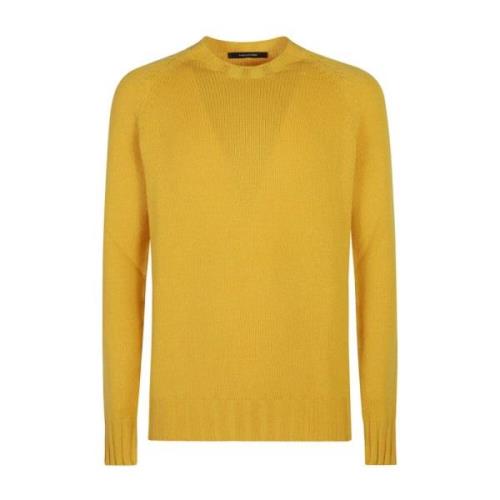 Gele Sweatshirt Aw24 Tagliatore , Yellow , Heren