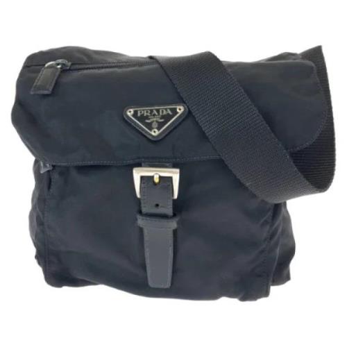 Pre-owned Canvas prada-bags Prada Vintage , Black , Dames