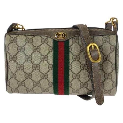 Pre-owned Canvas gucci-bags Gucci Vintage , Brown , Dames