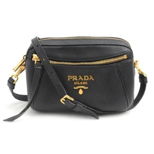 Pre-owned Leather prada-bags Prada Vintage , Black , Dames