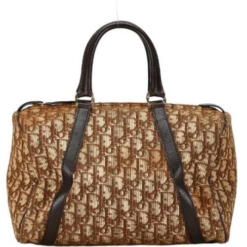 Pre-owned Canvas handbags Dior Vintage , Brown , Dames