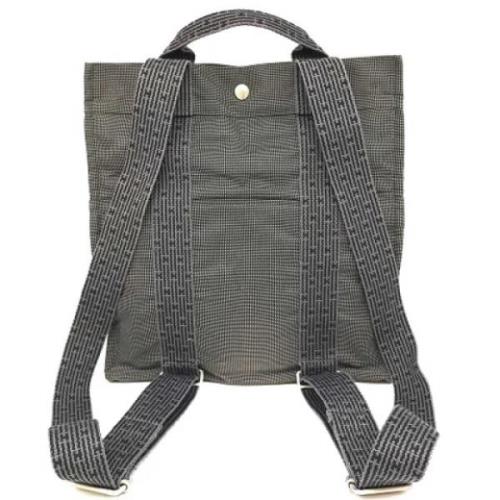 Pre-owned Canvas backpacks Hermès Vintage , Gray , Dames