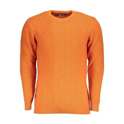 Oranje Diamond Patroon Crew Neck Sweater U.s. Polo Assn. , Orange , He...