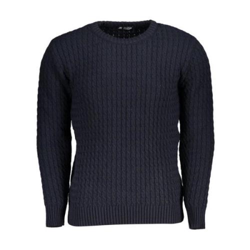 Twisted Logo Sweater - Lange Mouw U.s. Polo Assn. , Blue , Heren