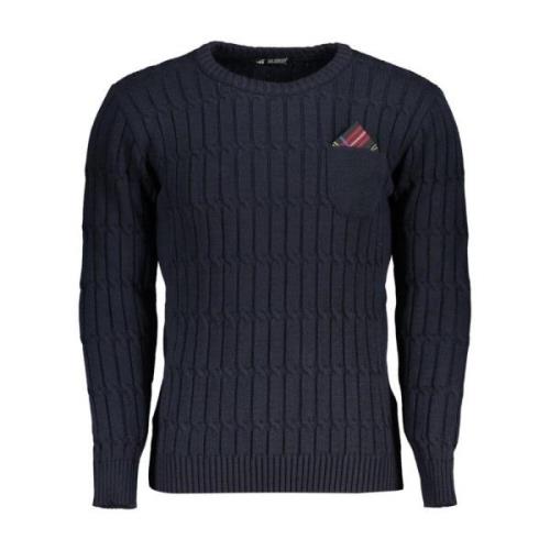 Twisted Crew Neck Sweater Blauw U.s. Polo Assn. , Blue , Heren