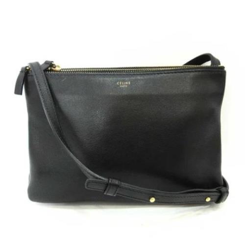 Pre-owned Leather celine-bags Celine Vintage , Black , Dames