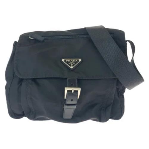 Pre-owned Canvas prada-bags Prada Vintage , Black , Dames