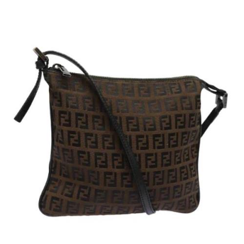 Pre-owned Canvas fendi-bags Fendi Vintage , Brown , Dames