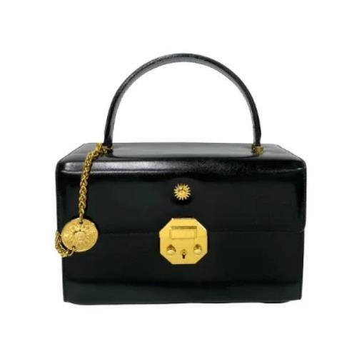 Pre-owned Leather handbags Versace Pre-owned , Black , Dames