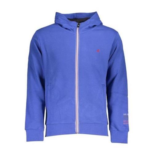 Geborduurde Hoodie voor Mannen U.s. Polo Assn. , Blue , Heren