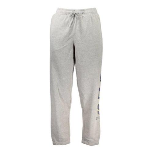 Grijze Katoenen Sportbroek Vans , Gray , Heren