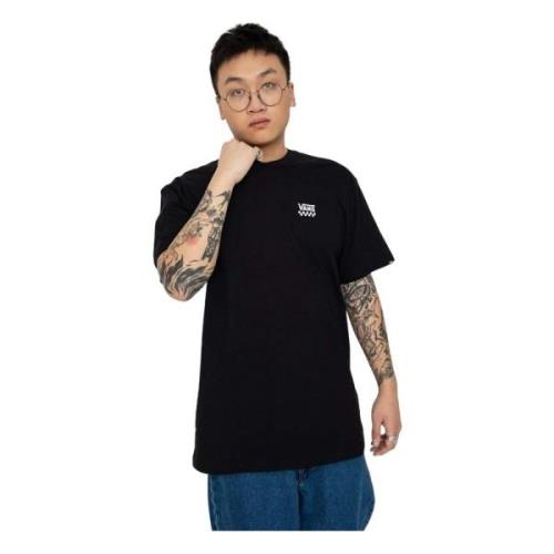 Linkerborstlogo Ii Ss T-shirt Vans , Black , Heren