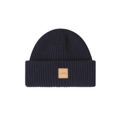 Michelle Unisex Beanie Hat A.p.c. , Blue , Heren