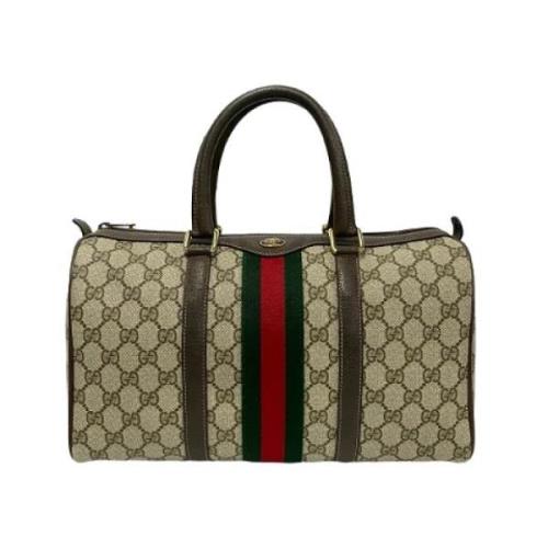 Pre-owned Canvas gucci-bags Gucci Vintage , Brown , Dames