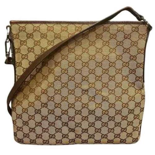 Pre-owned Canvas gucci-bags Gucci Vintage , Brown , Dames