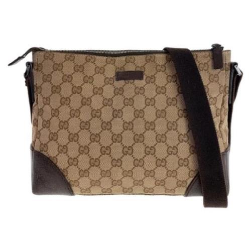 Pre-owned Canvas gucci-bags Gucci Vintage , Brown , Dames