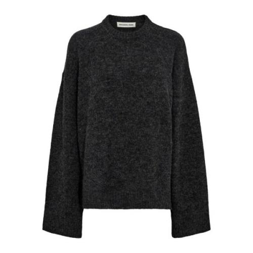 Gezellig Verona Slit Sweater Winterstijl Designers Remix , Gray , Dame...