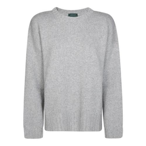 Stijlvolle ronde hals manchet trui Jejia , Gray , Dames