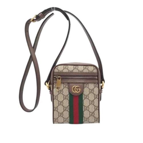 Pre-owned Canvas gucci-bags Gucci Vintage , Brown , Dames